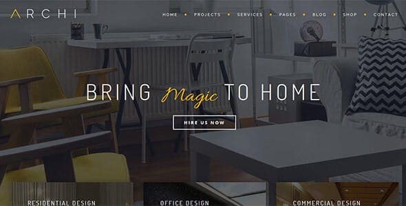 Archi - Interior Design WordPress Theme