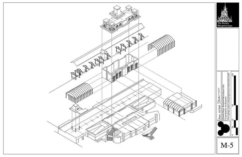 Axonometric drawing architecture