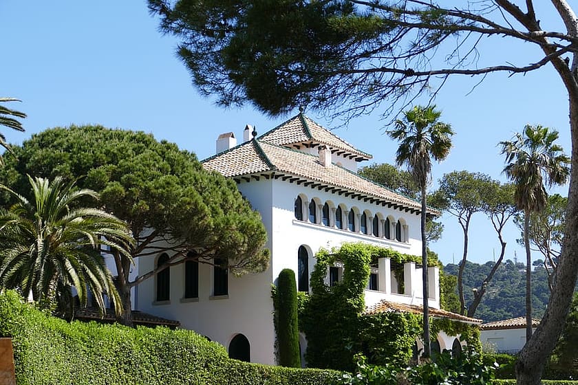 spain costa brava landscape mediterranean llafranc house